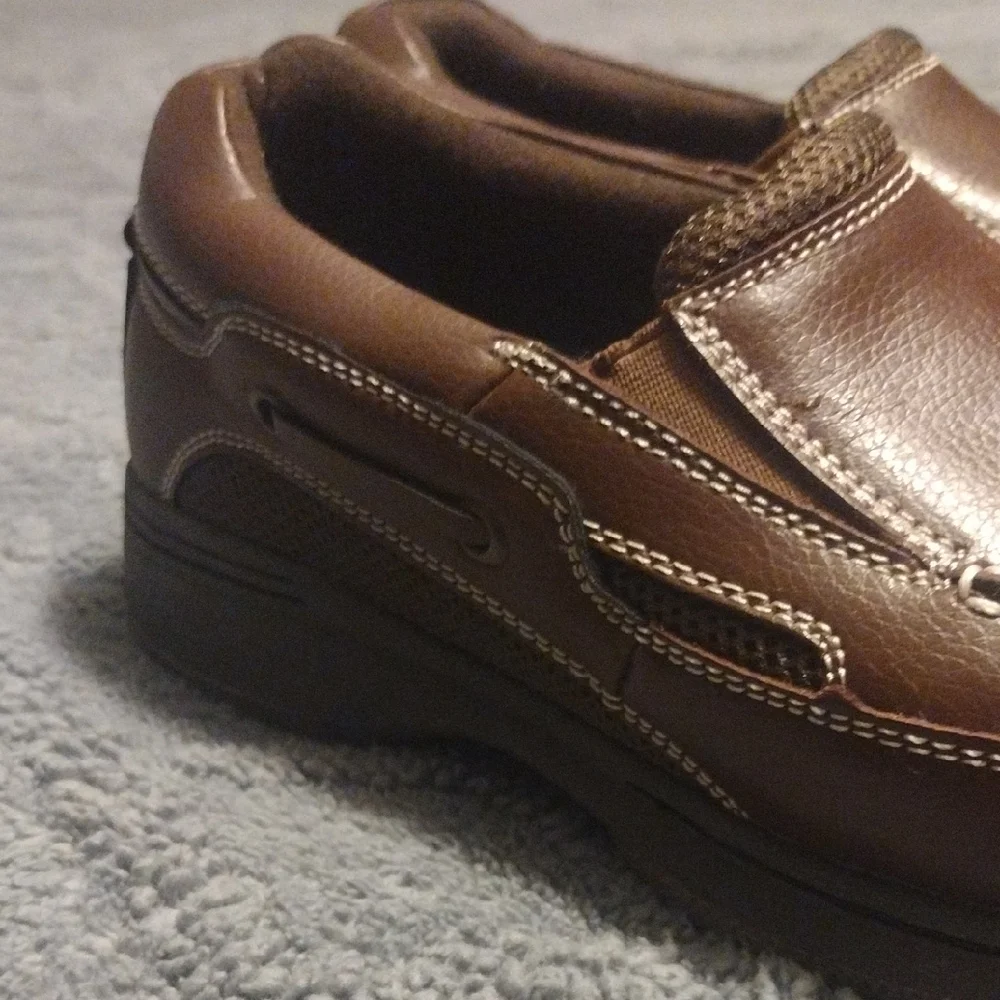 Dr. Scholl's Advanced Comfort Leather Classic Brown Loafers - Picture 6 of 10
